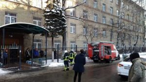 В Киеве загорелся магазин Roshen