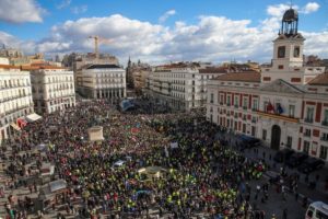 В Мадриде вспыхнули массовые протесты из-за низких пенсий