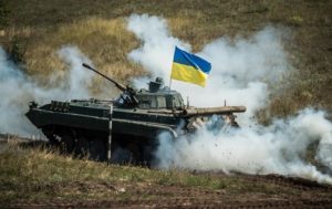 На Донбассе соревновались боевые экипажи БМП