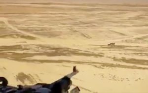 Военные показали расстрел машины ИГИЛ из вертолета