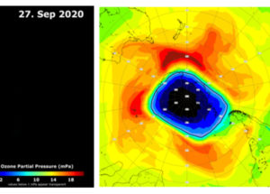 Озоновая дыра над Антарктидой достигла годового пика